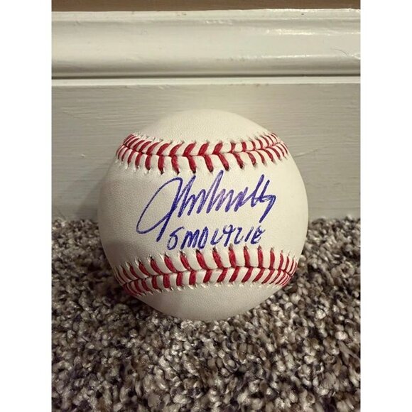 John Smoltz signed "Smoltzie" autographed OMLB Baseball Atlanta Braves Beckett - Picture 2 of 3